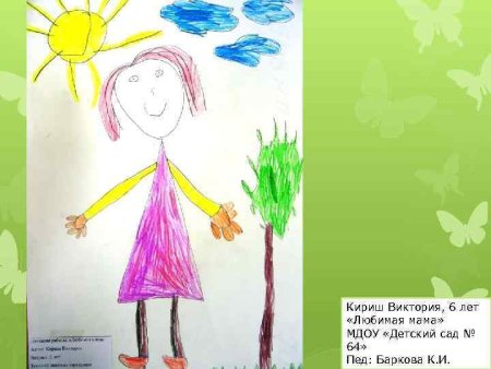 Улыбка мамы рисунок на конкурс