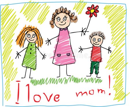 Рисунок на тему день матери