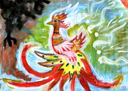 Рисование Жар птицы