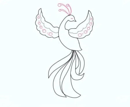 Жар птица поэтапное рисование