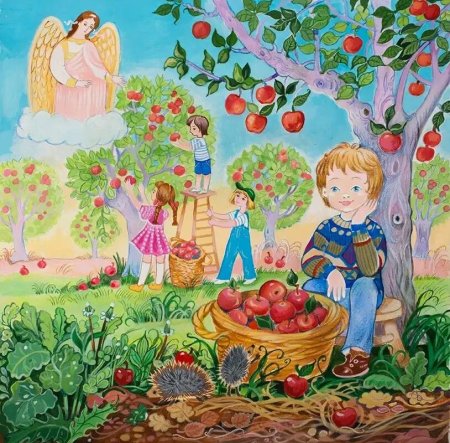 Рисование сбор урожая