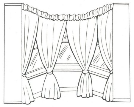 Шторы раскраска