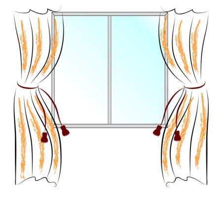 Шторы для вырезания на окно