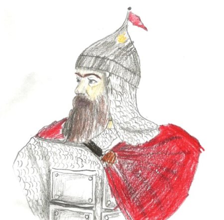 Дмитрий Донской нарисовать портрет