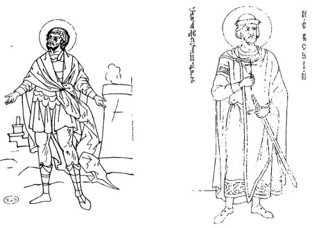 Александр Невский прорись иконы