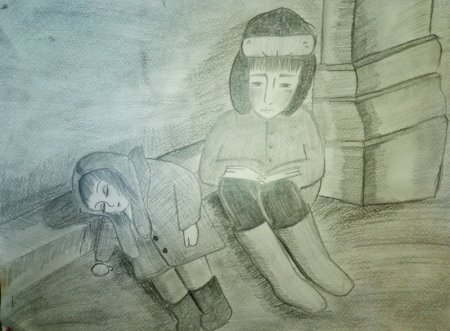 Блокада Ленинграда рисунки