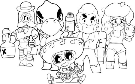 Рисование Brawl Stars персонажей