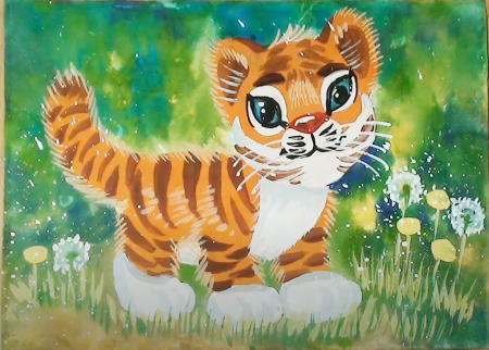 Рисунок Амурского тигра