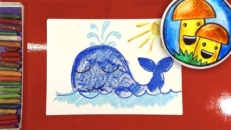 Рисуем чудо юдо рыба кит