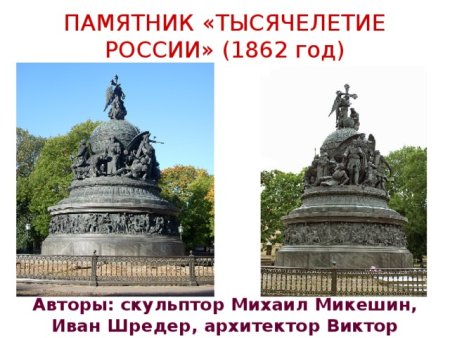 1862 Памятник тысячелетие России