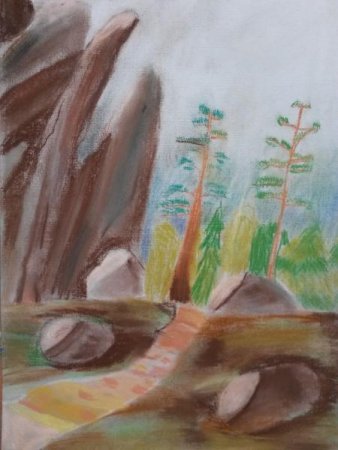 Заповедник столбы рисунок детский