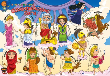 Гермес Бог древней Греции эскиз