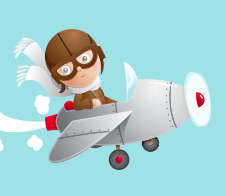 Открытка "самолёт"