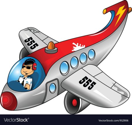 Самолетик с пилотом детский