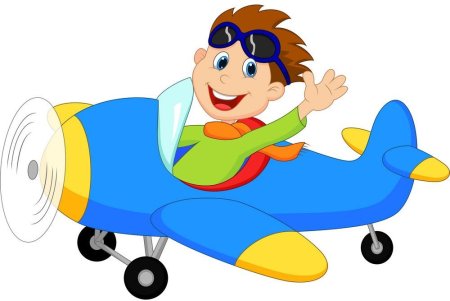 Ребенок пилот самолета