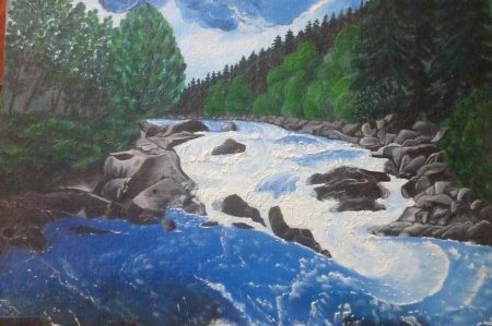 Ручей гуашью