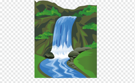 Водопад мультяшный