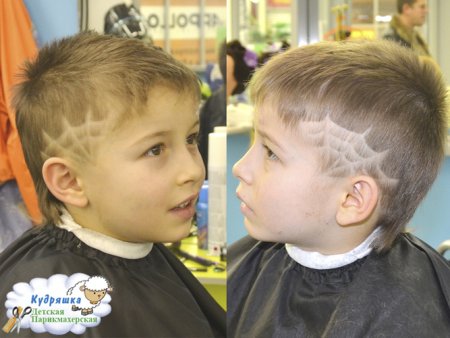 Детские стрижки с паутиной