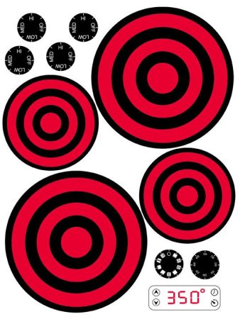 Наклейки на детскую кухню плита