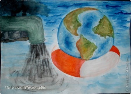 Рисования на тему защита земли