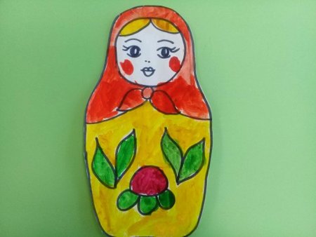 Рисование матрешек в детском садике