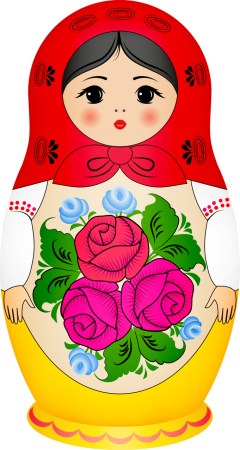 Рисование матрешки