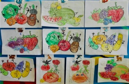 Здоровая еда мультяшная