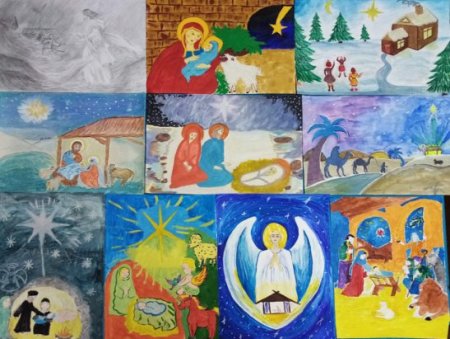 Вифлеемская звезда рисунок на конкурс