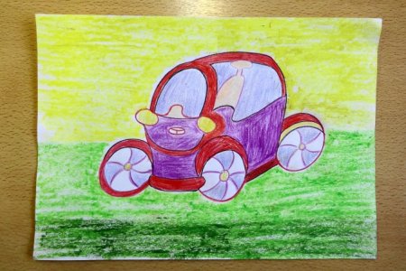 Машина моей мечты рисунок детский