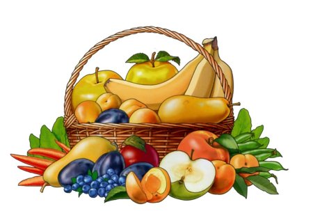 Плакат овощи и фрукты