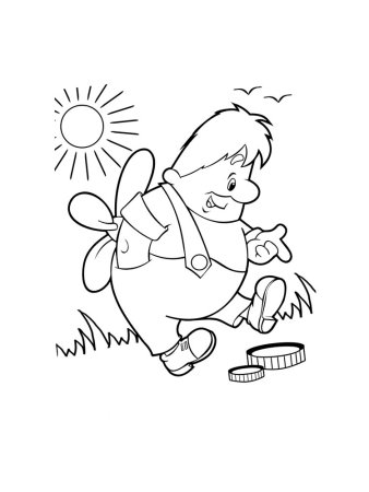 Карлсон раскраска