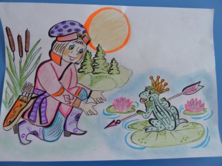Детский рисунок на тему сказки