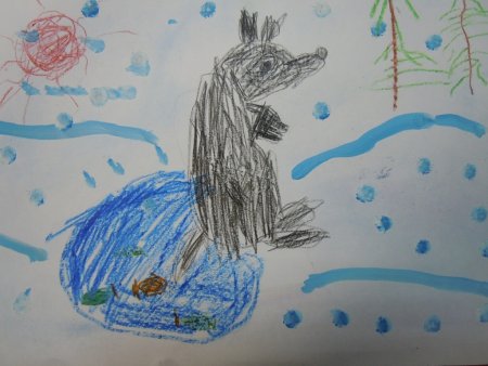 Рисование зимняя сказка