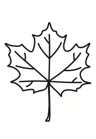 Листья раскраска