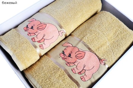Махровое полотенце нв мишки м0814_01 м 60*120 син