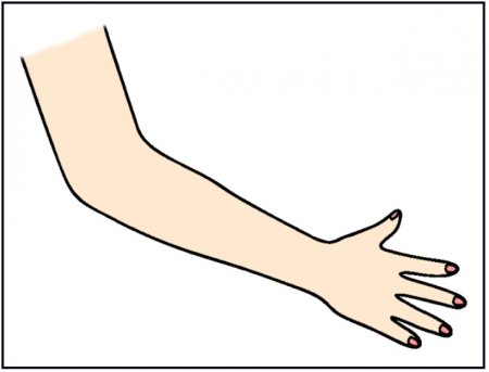 Рука для детей на прозрачном фоне