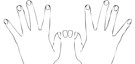 Трафарет руки