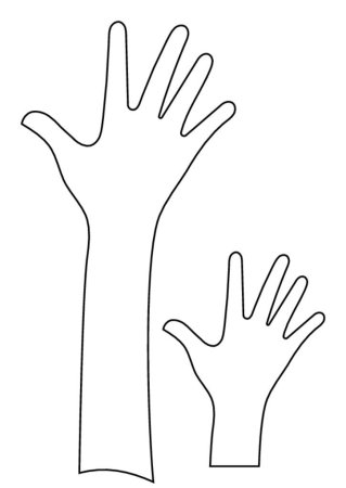 Трафарет руки