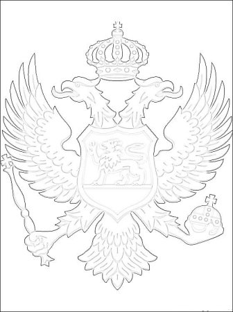 Герб России раскраска