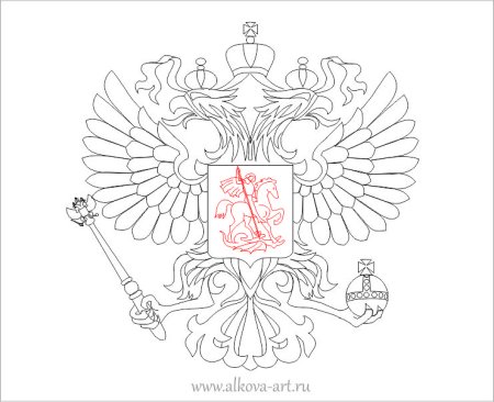 Герб России рисунок