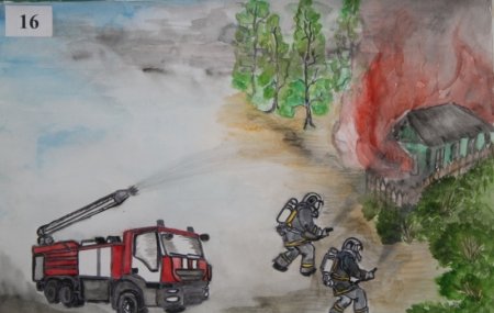 Рисунок на пожарку