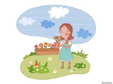 Прогулка беременной рисунок