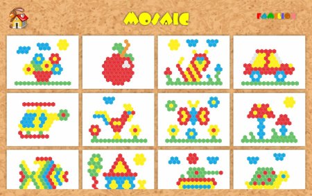 Схемы для мозаики детской