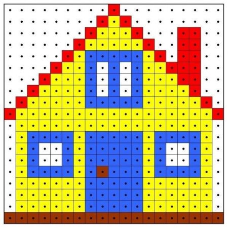 Схемы для мозаики детской