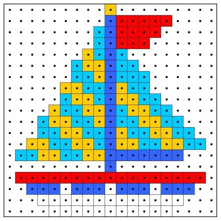 Схемы рисунков для мозаики