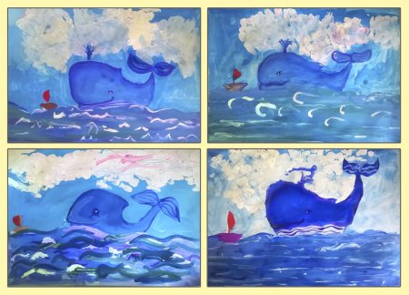 Рисование моря для детей