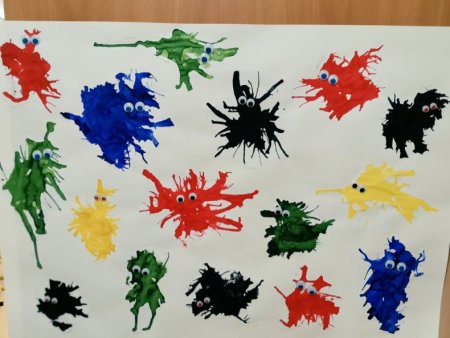 Кляксография микробы