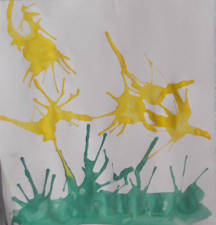 Нетрадиционная техника рисования кляксография