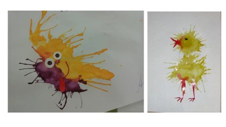 Кляксография Павлин