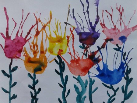 Кляксография выдувание